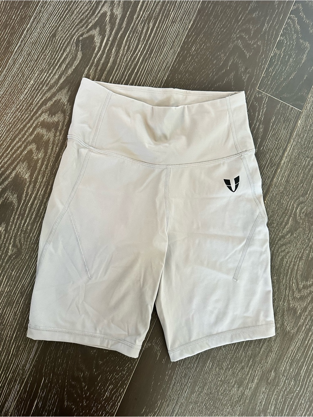 Women’s High-Rise Athletic Bike Shorts — White